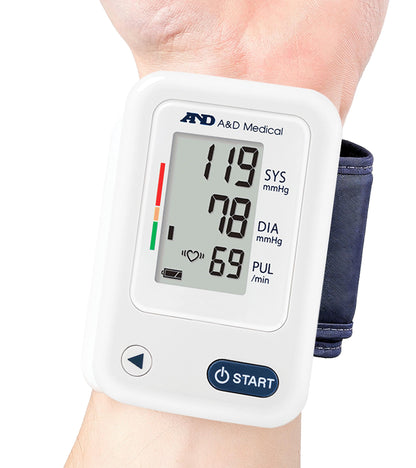 A&D Medical Wrist Blood Pressure Monitor for Home Use - UB-525CN, BP Adjustable Cuff (5.3-8.5"/13.5-21.5 cm) One Button Operation, 60 Reading Memory, FSA/HSA Eligible, 2 AAA Batteries 🍁 All In One Marketplace Canada