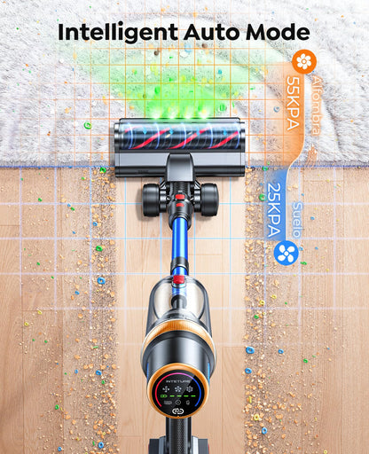 INTETURE Cordless Vacuum Cleaner, 650W 55KPA 70Mins (ECO) Vacuum Cleaners with LED Display, Self-Standing Cordless Vacuum, Anti-Tangle, Rechargeable Stick Vacuum for Home/Pet Hair/Carpet 🍁 All In One Marketplace Canada