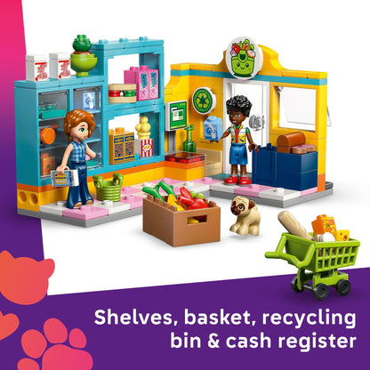 LEGO Friends Heartlake City Convenience Store Building Toy for Girls & Boys - Pretend Play Set for Kids, Ages 5+ - W/Autumn & Zac Minidolls, 1 Toy Dog, & Accessories - Gift Idea for Birthdays - 42680 🍁 All In One Marketplace Canada