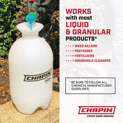 Chapin 22000 Pump Sprayer, 1G (4.5L), Lawn & Garden, Translucent Poly Tank, Funnel-Top, SureSpray, Anti-Clog Filter, Adjustable Cone Nozzle, 34" Hose, Fertilizer, Weed & Pest Applications, 2 Pack 🍁 All In One Marketplace Canada