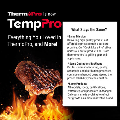 TempPro TP20 500FT Wireless Digital Thermometer with Dual Temperature Probe, Digital Cooking Food Thermometer Wireless for Smoker BBQ Grill Thermometer Beef Steak Turkey Thermometer 🍁 All In One Marketplace Canada