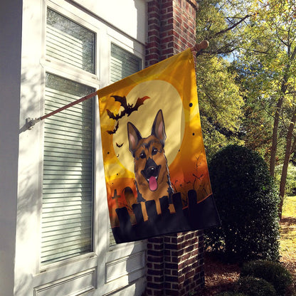 Caroline's Treasures BB1769CHF Halloween German Shepherd Canvas House Size Flag, Multicolor, Large