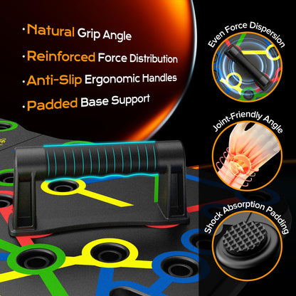 AERLANG Push Up Board-Large PushUps Portable Multi-Function Foldable Push Up Bar, Easy to Use Push up Handle Push Up Strength Training Push Up Stands Home Workout Equipment 🍁 All In One Marketplace Canada