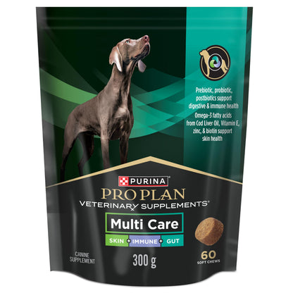 Purina Pro Plan Veterinary Supplements, Mutli Care Dog Chew Probiotic - 300 g (60 Chews) 🍁 All In One Marketplace Canada