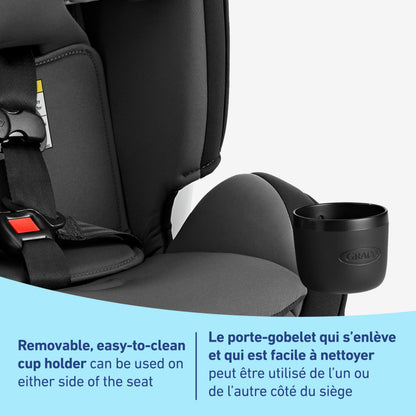 Graco SlimFit3 LX 3-in-1 Car Seat ft. Anti-Rebound Bar, Baby to Big Kid Car Seat, 2.2-45 kg (4-100 lb), Gotham 🍁 All In One Marketplace Canada