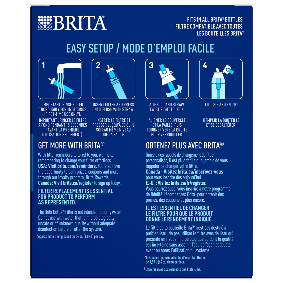Brita Universal Bottle Filter 6ct 🍁 All In One Marketplace Canada