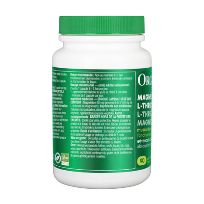 Organika Magnesium L-Threonate- High Absorption to Boost Magnesium Levels- 90vcaps 🍁 All In One Marketplace Canada