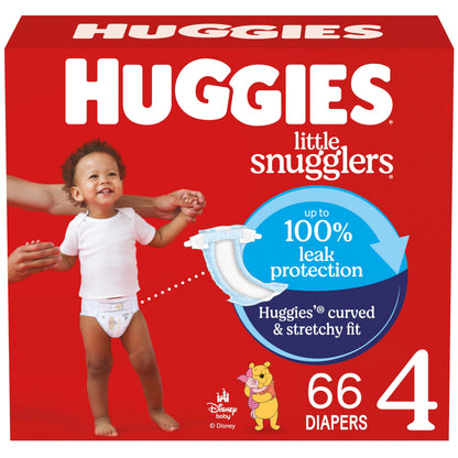Huggies Little Snugglers Baby Diapers, Size 4, 66 Count 🍁 All In One Marketplace Canada