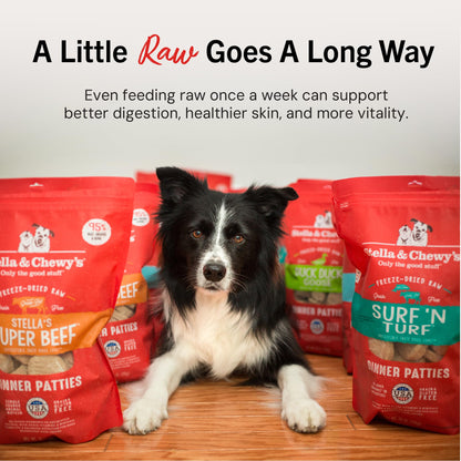 Stella & Chewy’s Freeze Dried Raw Dinner Patties – Grain Free Dog Food, Protein Rich Remarkable Red Meat Recipe – 396g Bag 🍁 All In One Marketplace Canada