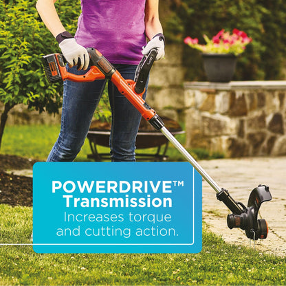 BLACK+DECKER 40V MAX String Trimmer and Edger Kit, Cordless, 13 inch, 2-in-1, Battery and Charger Included (LST140C) 🍁 All In One Marketplace Canada