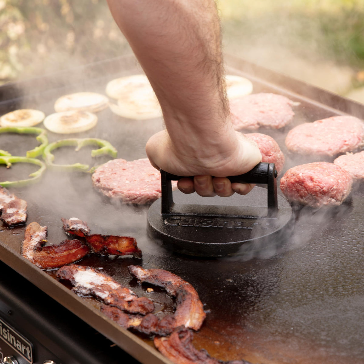 Cuisinart Smash Burger Press, Cast Iron, Heat Resistant Handle (CISB-111C) 🍁 All In One Marketplace Canada