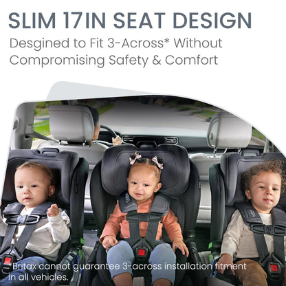 Britax Poplar Convertible Car Seat, Slim 17" Design — Stone Onyx 🍁 All In One Marketplace Canada