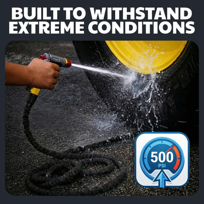 X-Hose Pro Expandable Garden Hose 25Ft, Heavy Duty Lightweight Retractable Water Hose, Flexible Hose, Weatherproof, Crush Resistant Solid Brass Fittings, Kink Free Expandable Hose as Seen on TV 🍁 All In One Marketplace Canada