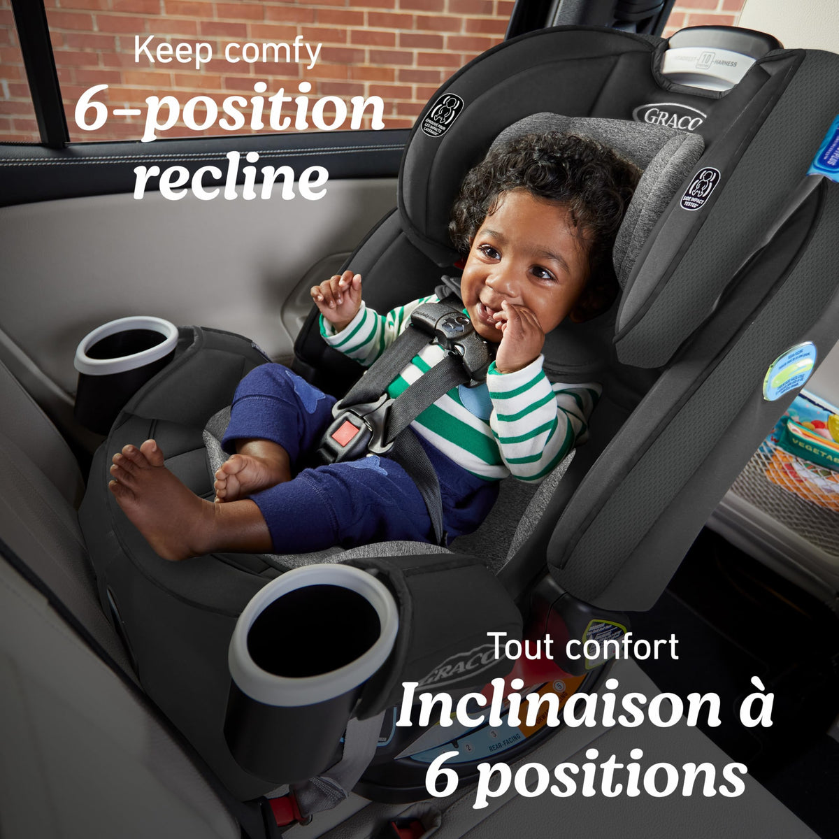 Graco 4Ever All-in-One Convertible Car Seat, 4-in-1 Baby to Big Kid Car Seat from 1.8-54 kg (4-120 lb), ProtectPlus Engineered, Chelsea 🍁 All In One Marketplace Canada