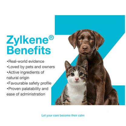 Vetoquinol Zylkene – Veterinary Health Product - Calm and Relaxed Behaviour in Pets During Stressful Events - 75 mg - Cats and Small Dogs - 30 Caps 🍁 All In One Marketplace Canada