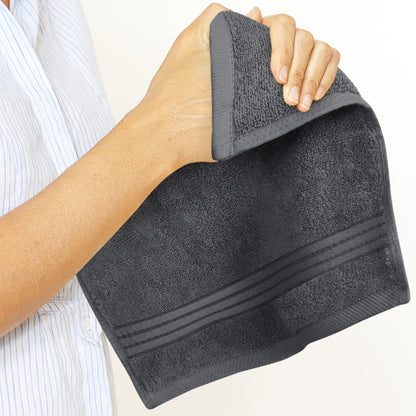 Utopia Towels 12 Pack Premium Wash Cloths Set, 12 by 12 Inches, 100% Cotton Ring Spun, Highly Absorbent and Soft Feel Washcloths for Bathroom, Spa, Gym, and Face, Grey 🍁 All In One Marketplace Canada