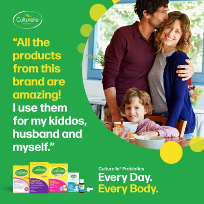 Culturelle Daily Digestive Health Daily Probiotic for Men and Women | With 100% Naturally Sourced Lactobacillus GG Strain †††††† | Pharmacist Recommended ††††† | Gluten Free and Vegan | 30 Count Capsules 🍁 All In One Marketplace Canada