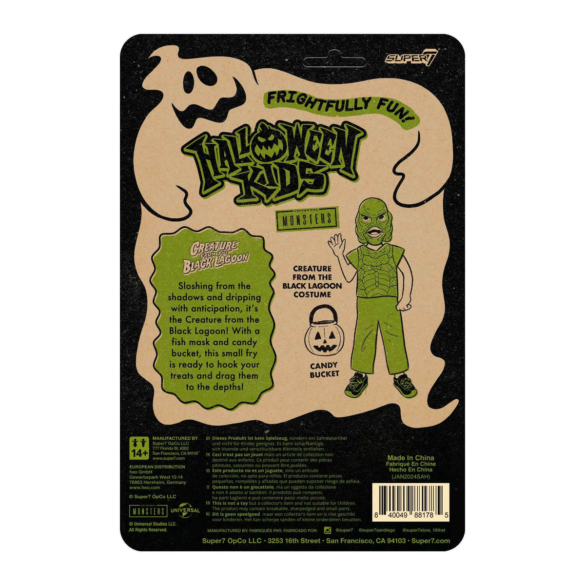 Super7 Halloween Kids Universal Monsters Creature from the Black Lagoon Girl - 3.75" Universal Monsters Movies Action Figure Classic Movie Collectibles