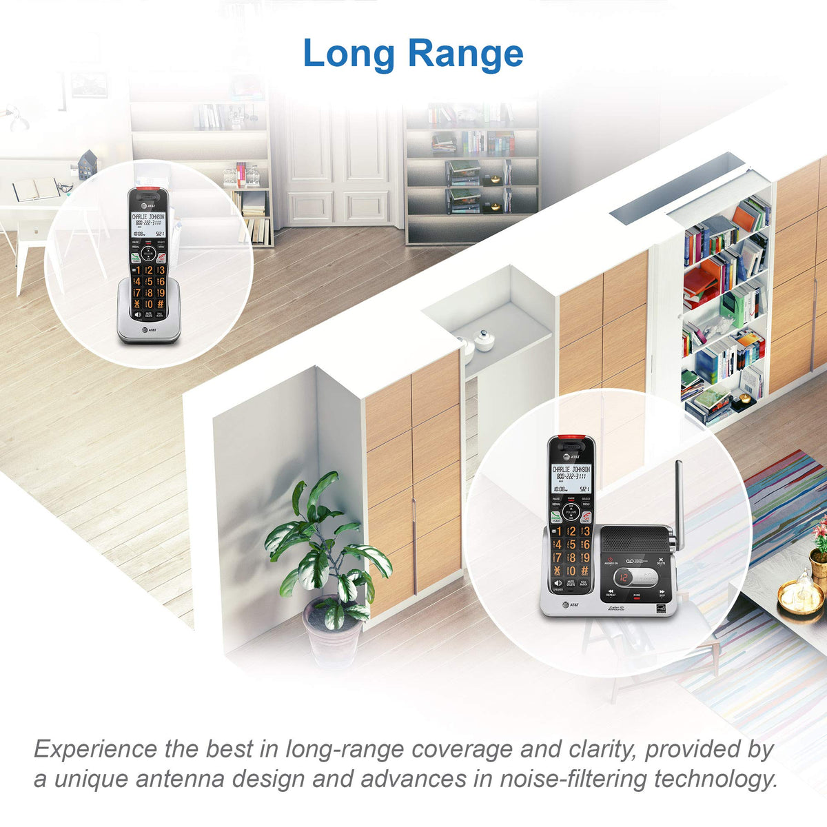 AT&T BL102-4S 4-Handset Cordless Phone with Answering System, 2" Display, Backlit Buttons & Visual Ringer, Black/Silver 🍁 All In One Marketplace Canada