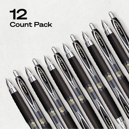 uni-ball Signo 207 Retractable Gel Pens, Ultra-Micro Point, Black Ink, 12 Count (Pack of 1) (1790922) , Packaging may vary 🍁 All In One Marketplace Canada