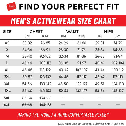 Hanes Size Men's Beefy Short Sleeve Tee Value Pack (2-Pack), Black, 4X-Large/Tall 🍁 All In One Marketplace Canada