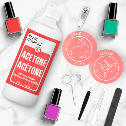 Acetone Nail Polish Remover - Made in Canada (473 ml / 16 oz) 🍁 All In One Marketplace Canada