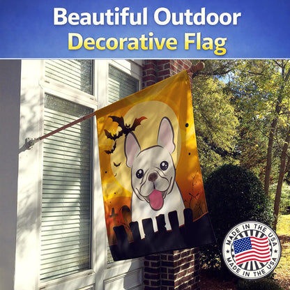 Caroline's Treasures BB1796CHF Halloween French Bulldog Canvas House Size Flag, Multicolor, Large