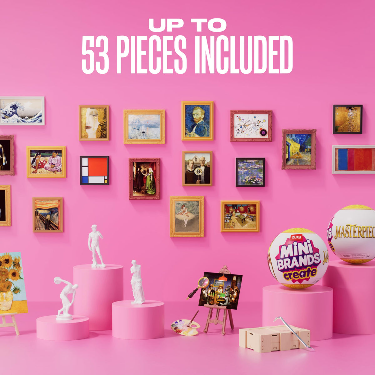Mini Brands Create Mini Masterpieces Series 1, Capsule 2 Pack by ZURU, Real Miniature Masterpiece Creations Collectible Toy, Capsules of Mystery Famous Mini Artworks 🍁 All In One Marketplace Canada