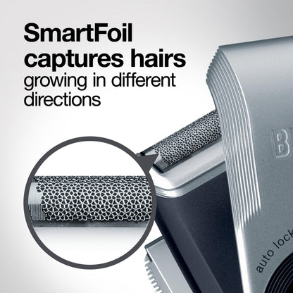 Braun M90 Mobile Shaver for Precision Trimming, Great for Travel, Black/Silver 🍁 All In One Marketplace Canada