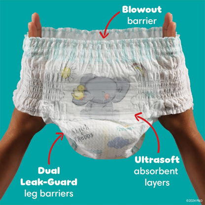 Pampers Diapers - Swaddlers 360 degrees - Size 3, 156 Count, up to 100% Leakproof Comfy Dry Fit, EZ Off Tabs Designed for Easy Changes, Pull On Diaper 🍁 All In One Marketplace Canada