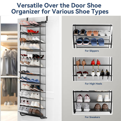Whitmor 36 Pair Over-The-Door Rack-Gunmetal Gray Shoe Organizer 🍁 All In One Marketplace Canada