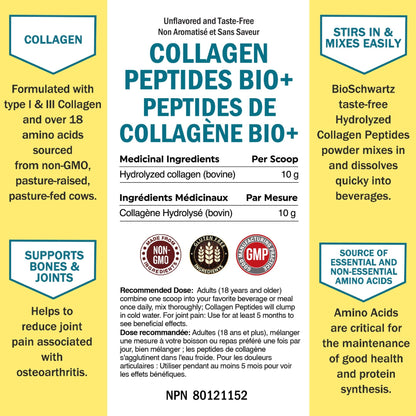 Collagen Peptides Powder | Hydrolyzed Collagen Powder with 18 Essential Amino Acids | Supports Healthy Skin Hair & Nails | Bone & Joint Support | Unflavored, Non GMO, Gluten Free | Easy to Mix | 16 oz 🍁 All In One Marketplace Canada