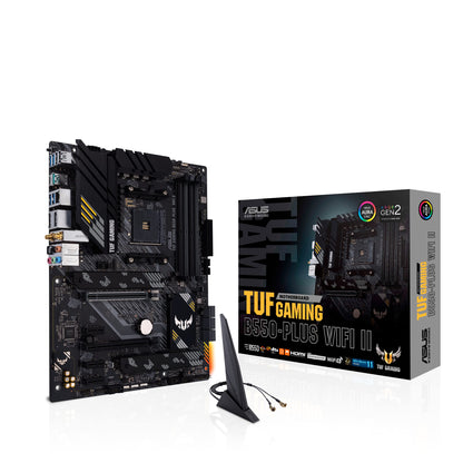 ASUS TUF Gaming B550-PLUS WiFi II AMD AM4 (3rd Gen Ryzen™) ATX Motherboard (PCIe 4.0, WiFi 6, 2.5Gb LAN, BIOS Flashback, USB 3.2 Gen 2, Addressable Gen 2 RGB Header and Aura Sync) 🍁 All In One Marketplace Canada