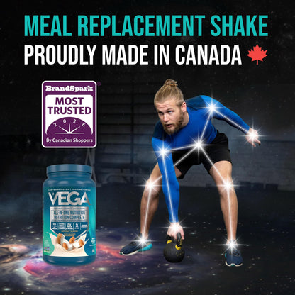 Vega Premium All-in-One Nutrition Protein Powder – 20g Plant-Based Vegan Protein, Vitamins & Probiotics, Coconut Almond, 834g (20 Servings) 🍁 All In One Marketplace Canada