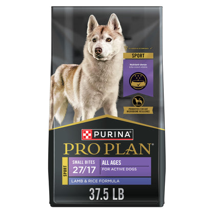 Purina Pro Plan Dry Dog Food, Sport Small Bites 27/17 Lamb & Rice - 17 kg Bag (1 Pack) 🍁 All In One Marketplace Canada