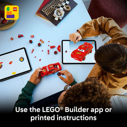 LEGO Speed Champions Lightning McQueen Toy - Disney Pixar Cars Building Blocks for Kids, Boys & Girls, Ages 9+ - Pretend Play Race Car & Bedroom Shelf Display - 77255 🍁 All In One Marketplace Canada