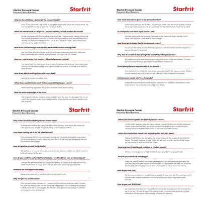 Starfrit Electric Pressure Cooker - 8L Capacity - Steam Tray, Measuring Cup & Spatula - 11 Preset Cooking Functions 🍁 All In One Marketplace Canada