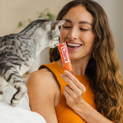 INABA Churu Cat Treats, Lickable, Squeezable Creamy Purée with Vitamin E, 14 Grams per Tube, 120 Tubes Total, Tuna Variety 🍁 All In One Marketplace Canada