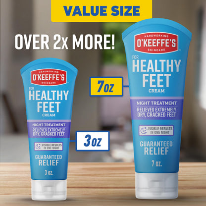O'Keeffe's Healthy Feet Night Treatment Foot Cream for Dry Feet, 198 g 🍁 All In One Marketplace Canada