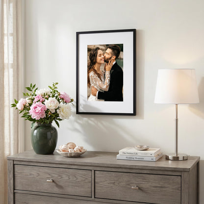 Americanflat 12x18 Poster Frame with Polished Plexiglass - Streamline Collection - Thin Border Picture Frame for Wall Display - Hanging Hardware Included - Black 🍁 All In One Marketplace Canada
