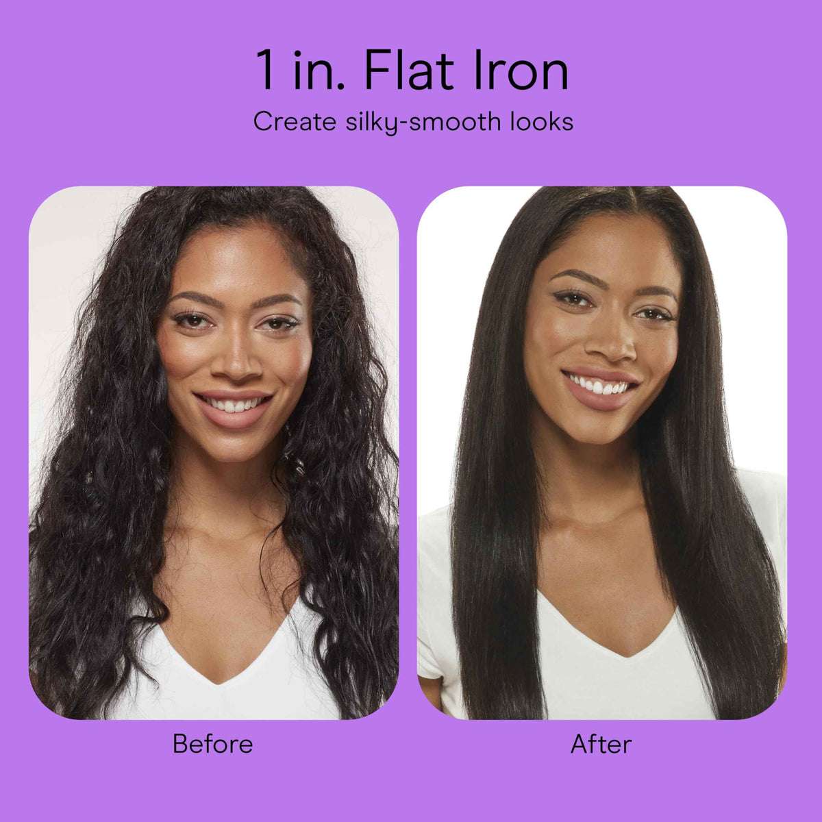 Conair Double Ceramic Hair Straightener Flat Iron with 1 Inch Floating Plates 5 Heat Settings up to 410°F Professional Styling Tool for Frizz-Free Straight Hair 🍁 All In One Marketplace Canada