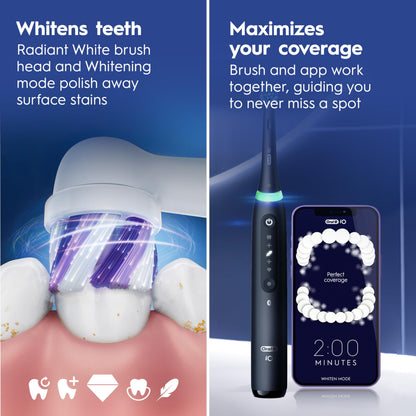Oral-B iO Series 5 Limited Electric Toothbrush with (3) Brush Head, Rechargeable, Black 🍁 All In One Marketplace Canada