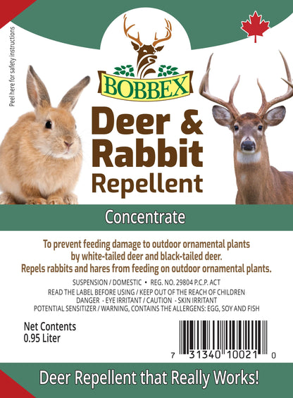 Bobbex Deer & Rabbit Repellent 0.95 Liter Concentrate 🍁 All In One Marketplace Canada