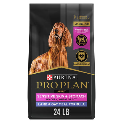 Purina Pro Plan Dry Dog Food, Focus, Adult Sensitive Skin & Stomach Lamb & Oat Meal Formula, 24-Pound Bag, Pack of 1 🍁 All In One Marketplace Canada
