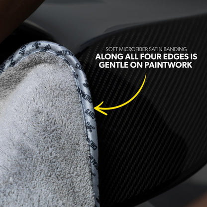 Chemical Guys Woolly Mammoth Microfiber Towel (36" x 25") Cars, Trucks, SUVs, RVs, Home, Pets, Messes, Grey 🍁 All In One Marketplace Canada