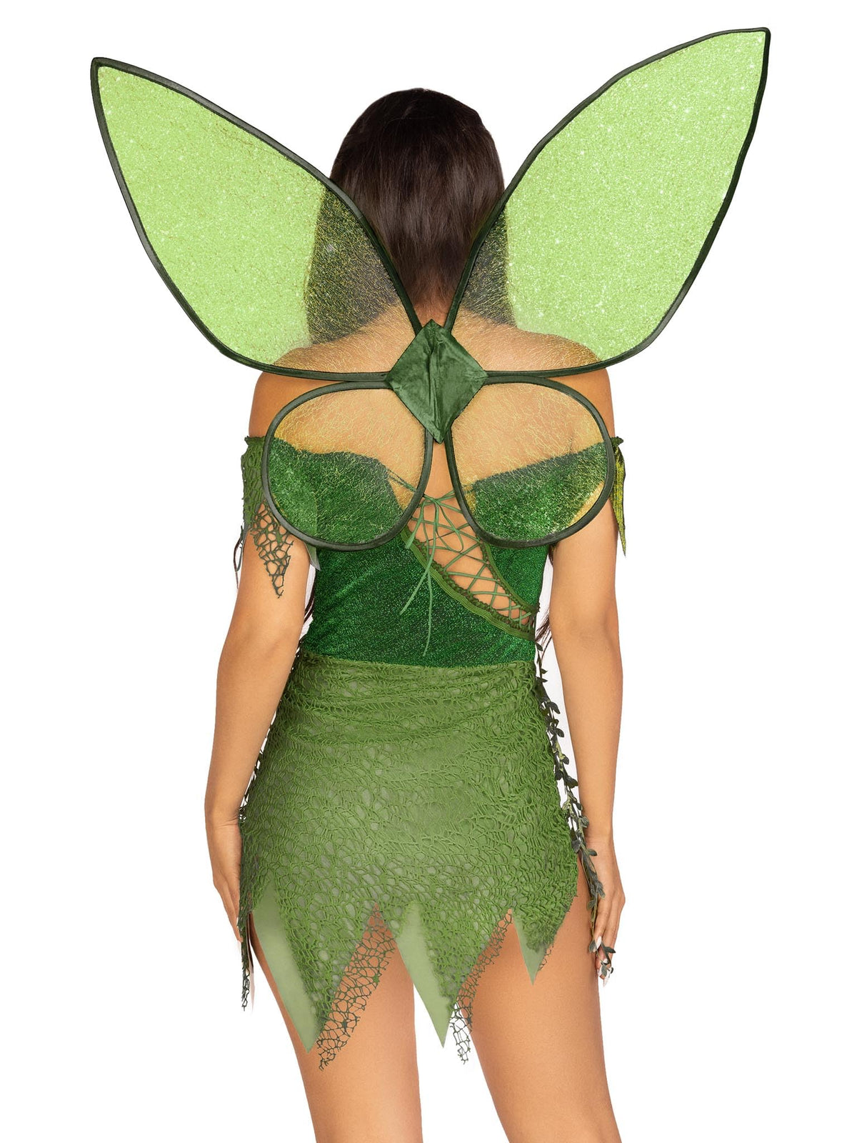 Leg Avenue Forest Fairy Costume for Women Sexy Halloween Costumes for Women with Shimmer Fairy Wings Adult, Green, Small