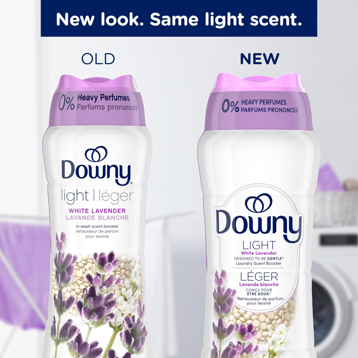 Downy Light Laundry Scent Booster Beads for Washer, White Lavender, with No Heavy Perfumes, 680 g 🍁 All In One Marketplace Canada