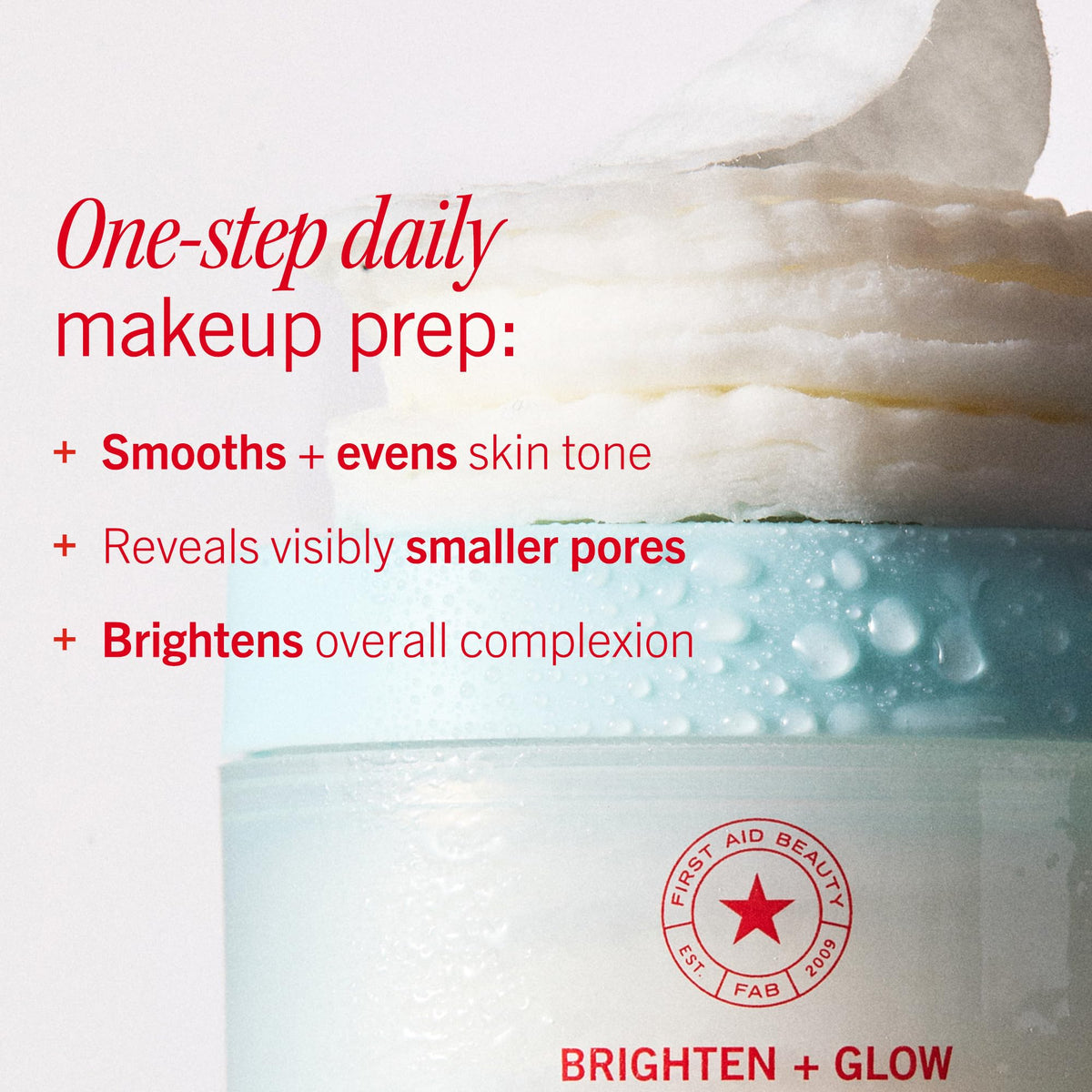 First Aid Beauty - Facial Radiance Pads with Glycolic & Lactic Acids, Daily Exfoliating Pads with AHA, Visibly Smaller Pores, Help Tone & Brighten Skin, One-Step Makeup Prep, Compostable, 28 🍁 All In One Marketplace Canada
