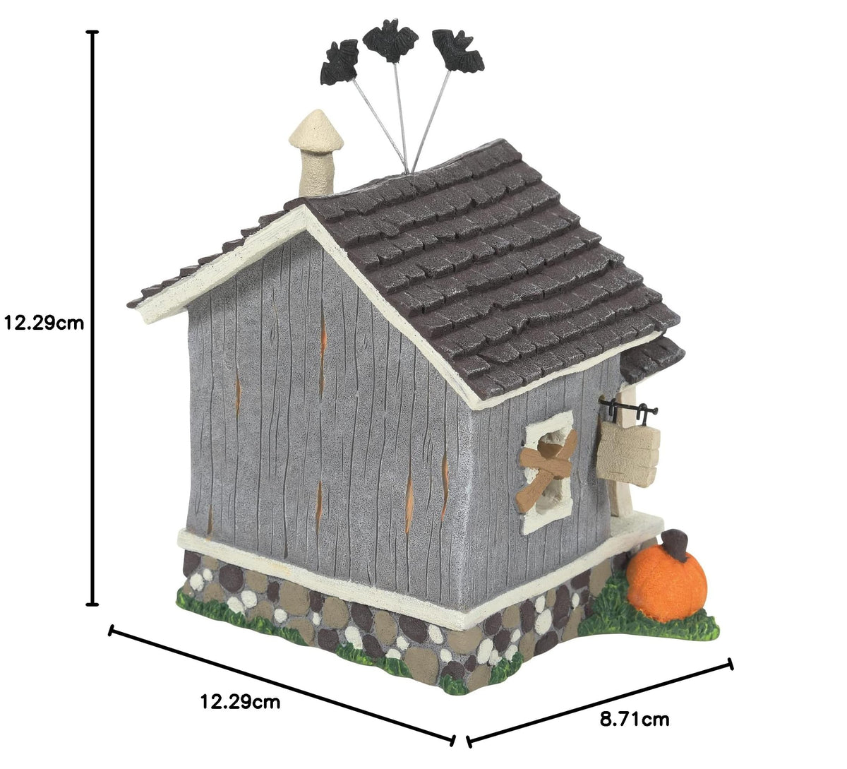 Enesco Tails with Heart Halloween Haunted Shack Figurine, 4.84 Inch, Multicolor