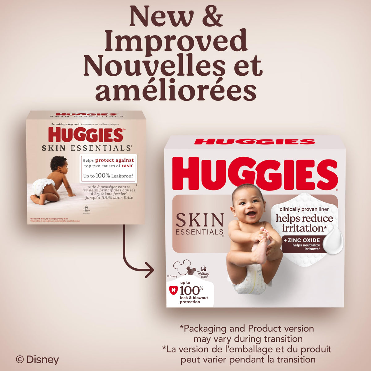 Huggies Size 4 Diapers, Skin Essentials Baby Diapers, Size 4 (22-37 lbs), 150 Count, Packaging May Vary 🍁 All In One Marketplace Canada